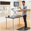 A Picture of product FEL-8707001 Fellowes® Anti-Fatigue Wellness Mat Beveled Edge, Rectangle, 35.44 x 23.56, Black