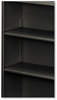 A Picture of product HON-S42ABCS HON® Brigade® Metal Bookcases Bookcase, Three-Shelf, 34.5w x 12.63d 41h, Charcoal