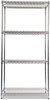 A Picture of product ALE-SW503618SR Alera® NSF Certified Industrial Heavy-Duty Wire Shelving Starter Kit Four-Shelf 36w x 18d 72h, Silver