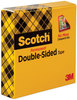 A Picture of product MMM-665121296 Scotch® Double-Sided Tape 3" Core, 0.5" x 36 yds, Clear