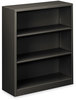 A Picture of product HON-S42ABCS HON® Brigade® Metal Bookcases Bookcase, Three-Shelf, 34.5w x 12.63d 41h, Charcoal