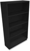 A Picture of product HON-S60ABCP HON® Brigade® Metal Bookcases Bookcase, Four-Shelf, 34.5w x 12.63d 59h, Black