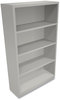 A Picture of product HON-S60ABCQ HON® Brigade® Metal Bookcases Bookcase, Four-Shelf, 34.5w x 12.63d 59h, Light Gray