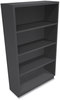 A Picture of product HON-S60ABCS HON® Brigade® Metal Bookcases Bookcase, Four-Shelf, 34.5w x 12.63d 59h, Charcoal