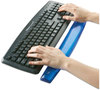 A Picture of product FEL-91137 Fellowes® Gel Crystals™ Wrist Supports Keyboard Rest, 18.5 x 2.25, Blue