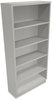 A Picture of product HON-S72ABCQ HON® Brigade® Metal Bookcases Bookcase, Five-Shelf, 34.5w x 12.63d 71h, Light Gray