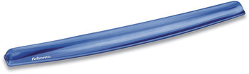Fellowes® Gel Crystals™ Wrist Supports Keyboard Rest, 18.5 x 2.25, Blue