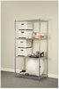 A Picture of product ALE-SW503624SR Alera® NSF Certified Industrial Heavy-Duty Wire Shelving Starter Kit Four-Shelf 36w x 24d 72h, Silver