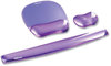 A Picture of product FEL-91437 Fellowes® Gel Crystals™ Wrist Supports Keyboard Rest, 18.5 x 2.25, Purple