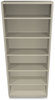 A Picture of product HON-S82ABCL HON® Brigade® Metal Bookcases Bookcase, Six-Shelf, 34.5w x 12.63d 81.13h, Putty