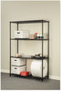 A Picture of product ALE-SW504818BL Alera® NSF Certified Industrial Heavy-Duty Wire Shelving Starter Kit Four-Shelf 48w x 18d 72h, Black