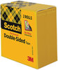 A Picture of product MMM-6652P1236 Scotch® Double-Sided Tape 3" Core, 0.5" x 36 yds, Clear, 2/Pack