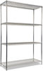 A Picture of product ALE-SW504818SR Alera® NSF Certified Industrial Heavy-Duty Wire Shelving Starter Kit Four-Shelf 48w x 18d 72h, Silver