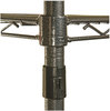 A Picture of product ALE-SW504824BA Alera® Black Anthracite Wire Shelving Kit Starter Four-Shelf, 48w x 24d 72h,