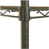 A Picture of product ALE-SW504824BA Alera® Black Anthracite Wire Shelving Kit Starter Four-Shelf, 48w x 24d 72h,