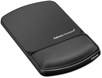 Fellowes® Wrist Support with Microban® Protection Mouse Pad 6.75 x 10.12, Graphite
