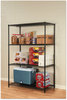 A Picture of product ALE-SW504824BL Alera® NSF Certified Industrial Heavy-Duty Wire Shelving Starter Kit Four-Shelf 48w x 24d 72h, Black