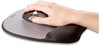 A Picture of product FEL-9175801 Fellowes® Memory Foam Wrist Rest Mouse Pad with 7.93 x 9.25, Black/Silver
