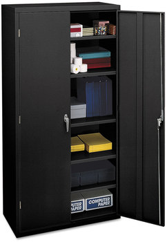 HON® Brigade® Assembled Storage Cabinet 36w x 18.13d 71.75h, Black