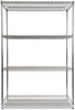 A Picture of product ALE-SW504824SR Alera® NSF Certified Industrial Heavy-Duty Wire Shelving Starter Kit Four-Shelf 48w x 24d 72h, Silver