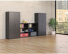 A Picture of product HON-SC1872S HON® Brigade® Assembled Storage Cabinet 36w x 18.13d 71.75h, Charcoal