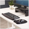 A Picture of product FEL-9178201 Fellowes® Memory Foam Wrist Rest Keyboard 19.31 x 2.31, Black