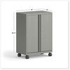 A Picture of product HON-SC4330RLT1 HON® Smartlink™ Mobile Cabinet 10 Compartments, 30w x 18d 42.32h, Platinum Metallic, Ships in 7-10 Business Days