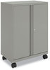 A Picture of product HON-SC4330RLT1 HON® Smartlink™ Mobile Cabinet 10 Compartments, 30w x 18d 42.32h, Platinum Metallic, Ships in 7-10 Business Days