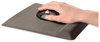 A Picture of product FEL-9180901 Fellowes® Palm and Wrist Supports with Microban® Protection Ergonomic Memory Foam Rest Attached Mouse Pad, 8.25 x 9.87, Black