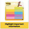 A Picture of product MMM-67010AB Post-it® Page Markers Flag Assorted Bright Colors, 50 Sheets/Pad, 10 Pads/Pack