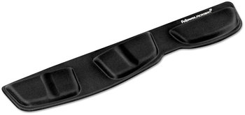 Fellowes® Palm and Wrist Supports with Microban® Protection Memory Foam Keyboard Support, 13.75 x 3.37, Black