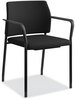 A Picture of product HON-SGS6FBC10C HON® Accommodate® Series Guest Chair with Arms, Fabric Upholstery, 23.25" x 22.25" 32", Black Seat/Back, Charblack Legs, 2/Carton