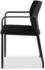 A Picture of product HON-SGS6FBC10C HON® Accommodate® Series Guest Chair with Arms, Fabric Upholstery, 23.25" x 22.25" 32", Black Seat/Back, Charblack Legs, 2/Carton