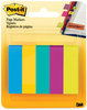 A Picture of product MMM-6705AU Post-it® Page Markers Flag Assorted Colors,100 Flags/Pad, 5 Pads/Pack