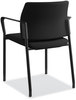 A Picture of product HON-SGS6FBC10C HON® Accommodate® Series Guest Chair with Arms, Fabric Upholstery, 23.25" x 22.25" 32", Black Seat/Back, Charblack Legs, 2/Carton