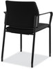 A Picture of product HON-SGS6FBC10C HON® Accommodate® Series Guest Chair with Arms, Fabric Upholstery, 23.25" x 22.25" 32", Black Seat/Back, Charblack Legs, 2/Carton