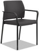 A Picture of product HON-SGS6FBC10C HON® Accommodate® Series Guest Chair with Arms, Fabric Upholstery, 23.25" x 22.25" 32", Black Seat/Back, Charblack Legs, 2/Carton