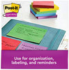 A Picture of product MMM-6756SSAN Post-it® Notes Super Sticky Pads in Playful Primary Colors Collection Note Ruled, 4" x 90 Sheets/Pad, 6 Pads/Pack