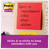 A Picture of product MMM-6756SSAN Post-it® Notes Super Sticky Pads in Playful Primary Colors Collection Note Ruled, 4" x 90 Sheets/Pad, 6 Pads/Pack