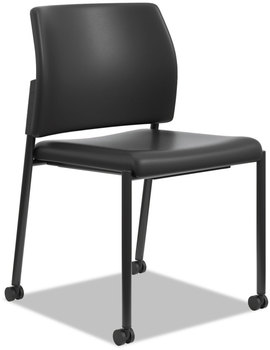 HON® Accommodate® Series Guest Chair 23.25" x 21" 32", Black Seat, Back, Base, 2/Carton