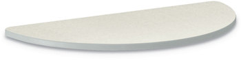 HON® Build™ Half Round Shape Table Top 60w x 30d, Silver Mesh