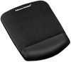 A Picture of product FEL-9252001 Fellowes® PlushTouch™ Wrist Rest with FoamFusion™ Technology Mouse Pad 7.25 x 9.37, Black