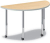 A Picture of product HON-SH3060ENDK HON® Build™ Half Round Shape Table Top 60w x 30d, Natural Maple