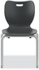 A Picture of product HON-SL4L16ELAP HON® SmartLink Four-Leg Chair Up to 275 lb, 16" Seat Height, Lava Seat/Back, Platinum Base, 4/Carton, Ships in 7-10 Bus Days