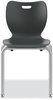 A Picture of product HON-SL4L18ELAP HON® SmartLink Four-Leg Chair Supports Up to 275 lb, 18" Seat Height, Lava Seat/Back, Platinum Base, Ships in 7-10 Business Days