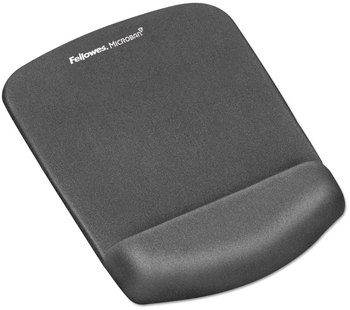 Fellowes® PlushTouch™ Wrist Rest with FoamFusion™ Technology Mouse Pad 7.25 x 9.37, Graphite