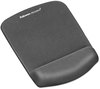 A Picture of product FEL-9252201 Fellowes® PlushTouch™ Wrist Rest with FoamFusion™ Technology Mouse Pad 7.25 x 9.37, Graphite