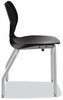 A Picture of product HON-SL4L18EONP HON® SmartLink Four-Leg Chair 19.5" x 19.63" 31", Onyx Seat, Base, 4/Carton