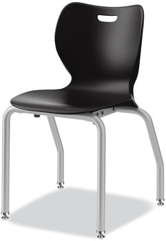 HON® SmartLink Four-Leg Chair 19.5" x 19.63" 31", Onyx Seat, Base, 4/Carton