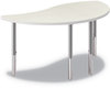 A Picture of product HON-SN3054ENB9K HON® Build™ Wisp Shape Table Top 54w x 30d, Silver Mesh